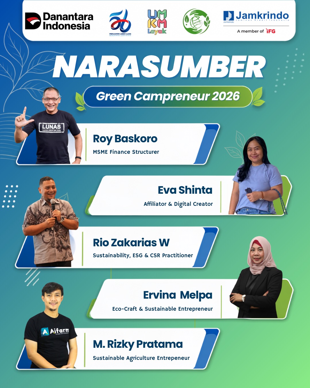 Narasumber Green Campreneur 2026